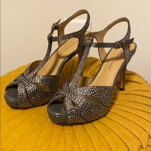 Antonio Melani Jeweled Platform Sandals